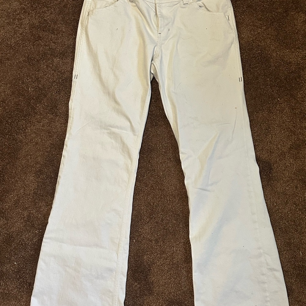 CAbi White Flare Jeans EUC